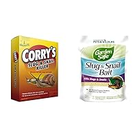 Corry's Slug & Snail Killer for Rodents, 3.5 lb and Garden Safe Slug & Snail Bait, Kills Slugs & Snails Within 3 to 6 Days, for Lawn and Garden, Can Be Used Around Pets and Wildlife, 2 lb Bundle