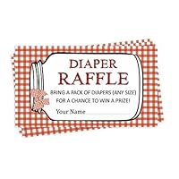 30 BBQ Baby Shower Diaper Raffle Ticket Lottery Insert Cards Supplies Games for Baby Shower Party Bring A Pack of Diapers to Win Favors Gifts and Prizes