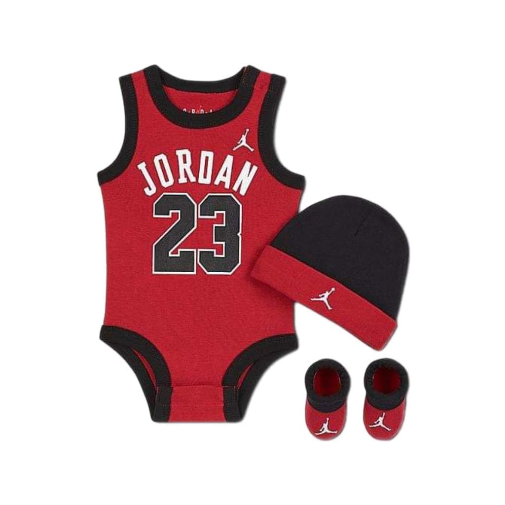 Nike Baby's Bodysuit, Hat and Booties 3 Piece Set