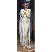 TopVintagePosters Crenaia The Nymph Of The Dargle 1880 Painting By Frederic Baron Leighton Reproduction (6” X 16” Image Size Paper)