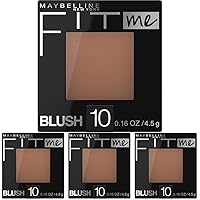 Maybelline Fit Me Blush, Lightweight, Smooth, Blendable, Long-lasting All-Day Face Enhancing Makeup Color, Buff, 1 Count (Pack of 4)