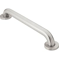 Bathroom Safety 12-Inch Stainless Steel Shower Grab Bar, Shower Handle for Elderly or Handicap, 8912