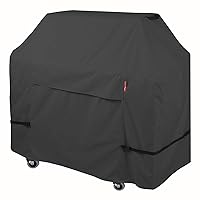 Porch Shield 54W x 24D x 46H inch Premium Gas Grill Cover Up to 52 inch - Waterproof 600D BBQ Covers for Weber, Brinkmann, Char-Broil and More, Black