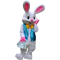 Rabbit Easter Bunny Mascot Costume Cartoon Cosplay Adult Fancy Dress Outfit