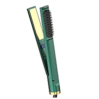 Straightener, 3 in 1 Straightener, Ceramic Hair Flat Iron Straightener, for Straightening and Curling Hair,Green