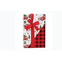 Country Farm Truck Reversible Farmhouse Christmas Gifts FOLDED Sheet - 2 ft x 10 ft