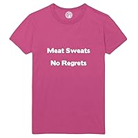 Meat Sweats, No Regrets Printed T-Shirt - Sangria - LT