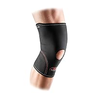 McDavid 402 Knee Support With Open Patella, Black, Large