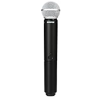 Shure BLX2/SM58 Handheld Wireless Transmitter with SM58 Vocal Mic Capsule - for use with BLX Wireless Microphone Systems (Receiver Sold Separately) | J11 Band