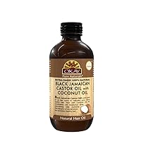 Extra Dark 100% Natural Black Jamaican Castor Oil with Coconut Oil | For All Hair Textures & Skin Types | Grow Strong Healthy Hair - Moisturize & Revitalize Skin | 4 Oz