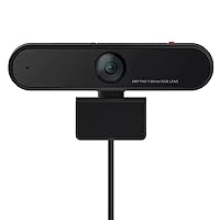 HD 1080p Webcam (LC50) - Monitor Camera with 90° Wide Angle, Dual Microphones & Smart Video Capture – Magnetic Desktop Cam w/ Privacy Shutter & Light for Virtual Class, Meetings & Conferences