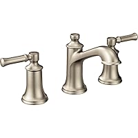 Moen Dartmoor Brushed Nickel Two-Handle 8 in. Widespread Bathroom Faucet Trim Kit, Valve Required, T6805BN
