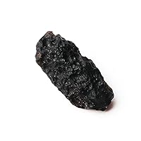 Room Decoration 1PC Natural Black Meteorite Indochinite Tektite Rock Pendant Falling Stone Gemstone Meteorolite Crater Stone Gift Lucky Crystal