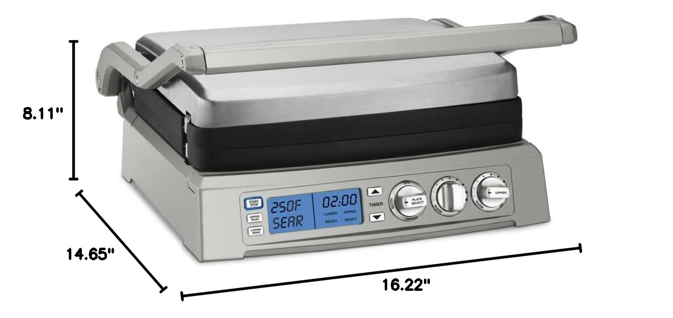 Cuisinart GR-300WSP1 Elite Griddler, Stainless Steel