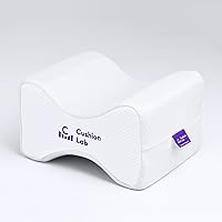 Cushion Lab Extra Support Orthopedic Knee Pillow for Side Sleepers – Healthy Alignment Leg Pillow for Sleeping – Hip, Pregnancy, Sciatica, & Back Pain Relief - Memory Foam Contour Wedge – Large Size