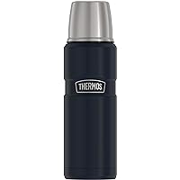 THERMOS Stainless King Vacuum-Insulated Compact Bottle, 16 Ounce, Midnight Blue