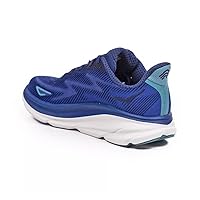 HOKA ONE ONE Womens Clifton 9 Textile Bellwether Blue Evening Sky Trainers 7.5 US