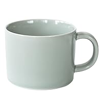 西海陶器(Saikaitoki) Saikai Pottery 13264 Hasami Ware Common Soup Cup, Gray, Capacity: Approx. 12.8 fl oz (380 ml), Microwave and Dishwasher Safe
