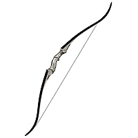 Black Hunter Takedown Recurve Bow Right and Left Handed 60 inch 25-60lb,Hunting Bow for Adults and Teens Beginners to Advanced Outdoor Practice