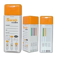10 Panel Saliva Swab Cube Oral Fluid Multi Drug Test Kit (100)(THC/AMP/BAR/BZO/COC/MAMP/MTD/OPI/PCP/PPX)(Multiple Quantities)