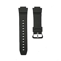 g24 16mm Replacement Black Watch Band Strap fits G100 G101 G200 G2110 G2300 GW2300 G2310 GW2310 G2400 G-2500 –1V G2500 DW-9052 | Gshock G-100 G-101 G-200 G-2110 G-2110 G-2300 GW-2300 G-2310