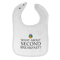 Cute Rascals Toddler & Baby Bibs Burp Cloths What About Second Breakfast Funny Humor Cotton