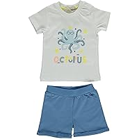 Baby Boy 2-Piece Clothing Set 100% Cotton Nerdy Octopus Tee and Shorts Set for Baby Boy and Toddler Outfits Gifts