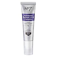 No7 Advanced Retinol 0.3% Complex Night Concentrate - Slow Release Retinol Serum Complex + Peptide Matrixyl 3000+ Boosted Overnight Anti-Aging Retinol Concentrate for Smoother, Softer Skin (1oz)