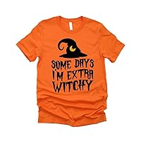 Someday Im Extra Witchy Funny Witch Halloween Spooky Season October Tshirt