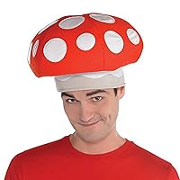 White & Red Mushroom Plush Caps - Set of 3 - Perfect for Parties, Cosplay & Festivities