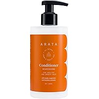 Zero Chemicals Natural Nourishing Hair Conditioner with Maple, Sugarcane & Blueberry Extracts for Women & Men, Vegan & Cruelty-Free for Healthy & Smooth Hair, Transparent, Orange, 300 ml