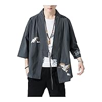 Beach Kimono Shirt Casual Holiday Attire for Men