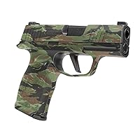 GunSkins Pistol Skin Compatible with Sig Sauer P365 - Vinyl Gun Wrap with Precut Pieces - Easy to Install - 100% Waterproof Non-Reflective Matte Finish - Made in USA - GS Vietnam Tiger Stripe