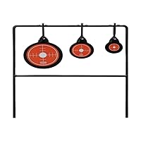 Champion Range and Target Rimfire Triple Gong Spinner Target, Durable Steel Construction for Enhanced Shooting Practice
