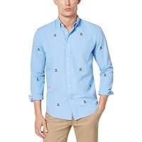 Tommy Hilfiger Mens Johnson Crest Critter Button Up Shirt