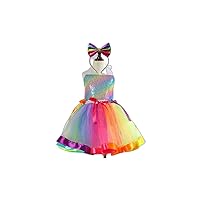 Toddler Girls' Party Dress Sequin Sleeveless Performance Outdoor Sequins Mesh Active