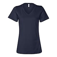 Missy Jersey Short-Sleeve V-Neck T-Shirt-2XL (Navy)