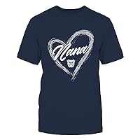 FanPrint Butler Bulldogs - Heart Shape - Nana - University Team Logo Gift T-Shirt