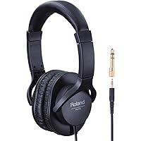 Roland RH-5 Quality Comfort-Fit Headphones for Electronic Musical Instruments,Black, 40mm driver