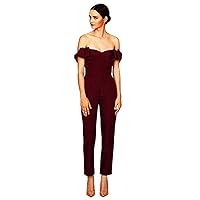 Women's Strapless Party Jumpsuits with Detachable Skirt