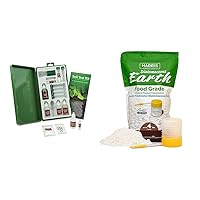 Luster Leaf Products 1663 80 Professional Soil Test Kit, Green & Harris Diatomaceous Earth Food Grade, 4lb with Powder Duster Included in The Bag