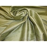 Tarragon Shantung Dupioni Faux Silk Fabric Per Yard