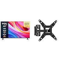 40SF540K 40-inch FHD Smart Television - HDR & HLG-Dolby Audio-DTS Virtual X & GRIFEMA GB1008-2 TV Wall Bracket for 13-43 inch TVs, TV Wall Mount for Flat &Curved TV, VESA 75x75MM