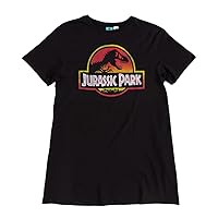 Jurassic Park Sunset Logo Black T Shirt Dress