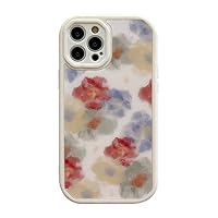 Art Oil Painting Flower Phone Case for iPhone 13 Pro Max XR X 7 8Plus 12Pro 11 XS Colorful Graffiti Silicon Back Cover Cases,Multi,for iPhone 11