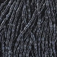 Czech Seed Beads 3Cut 9/0 Opaque Gunmetal Strung 3600 Beads for Jewelry Making and Crafts