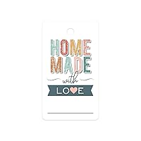 White Homemade with Love Gift Tags / 100 DIY Handmade with Love Gift Tags / 2