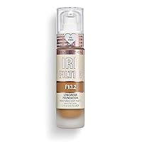 IRL Filter Longwear Natural Foundation F12 For Perfect Match, Multi-Use Waterproof, Medium/Full Coverage Foundation, Oil Free We Have a Shade For All Skin Types (Brown F13.2) 23ml