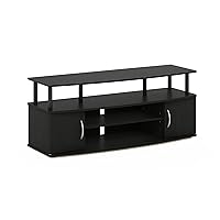 Furinno JAYA Large Entertainment Stand for TV Up to 55 Inch, Blackwood