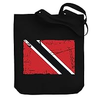 Trinidad And Tobago Vintage Flag Canvas Tote Bag 10.5
